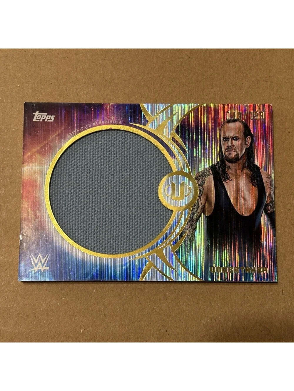 2025 Topps Universe WWE The Undertaker #WAU-UND WWE Authentics #/199